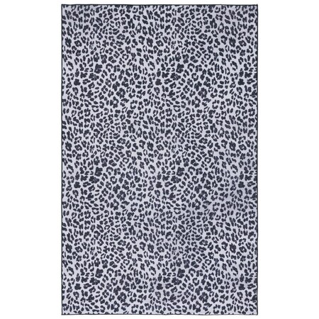Safavieh 4 x 6 ft. Faux Hide Ivory & Black Power Loomed Rectangle Area Rug FAH505A-4